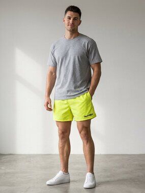 Vintage Surf Style Interplanetary Body Gear Nylon Shorts